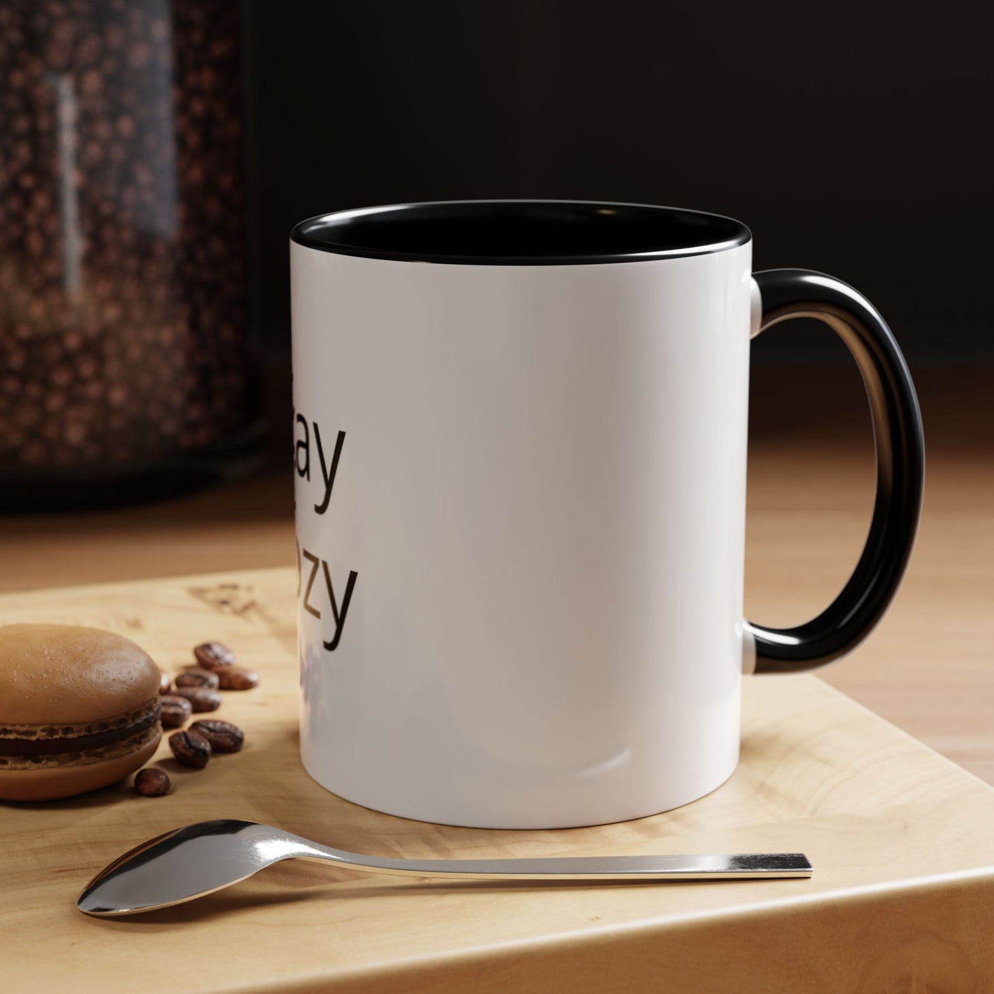 Stay Cozy Accent Coffee Mug — Cozy Minimalist Ceramic Coffee Cup (11/15oz)