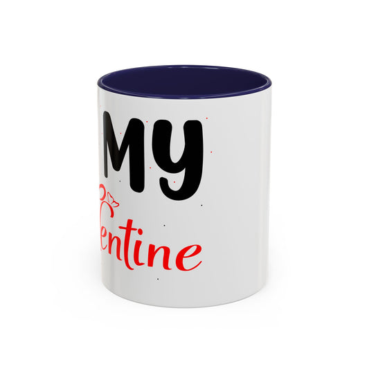 Buy Printed Coffee Mugs Online | White Ceramic Mugs Online With Quote "Be My Valentine"