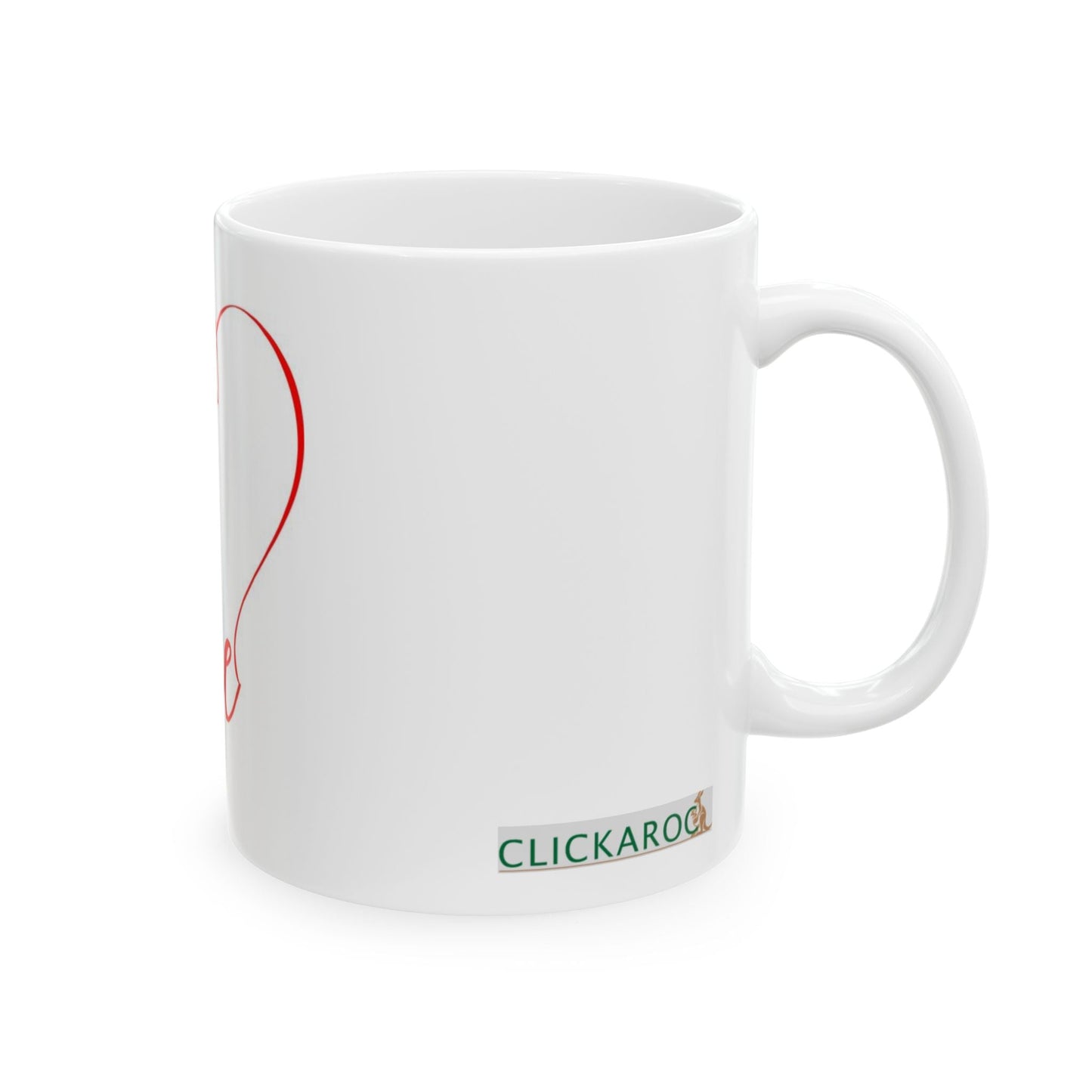 White Ceramic Coffee Mugs For Couples | Buy Valentine's Special Coffee Mugs With Quotes "Be My Valentine" Printify