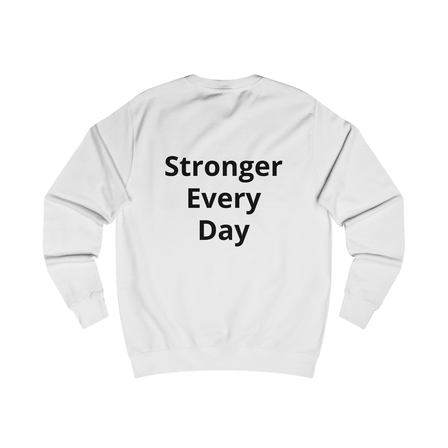 Bear Hugs Sweatshirt — 'Free Bear Hugs' Front + 'Stronger Every Day' Back