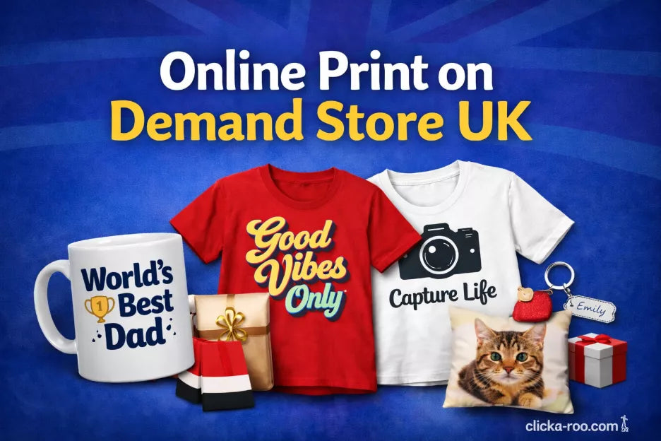Best Online Print on Demand Store UK for Custom Mugs, T-Shirts & Gifts