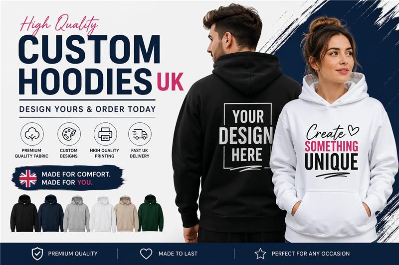 High Quality Custom Hoodies UK – Design Yours & Order Today
