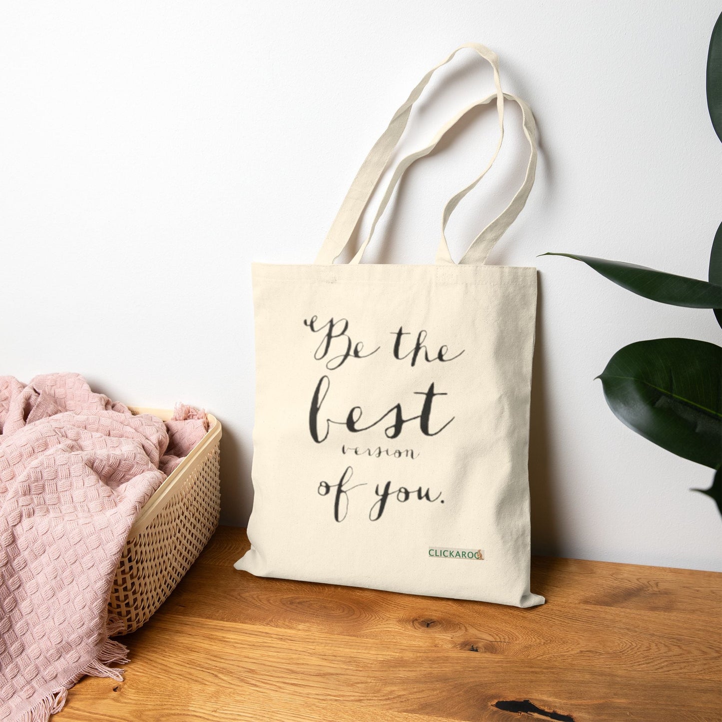 Buy Be the Best of You Cotton Tote Bag Inspirational Canvas Printify