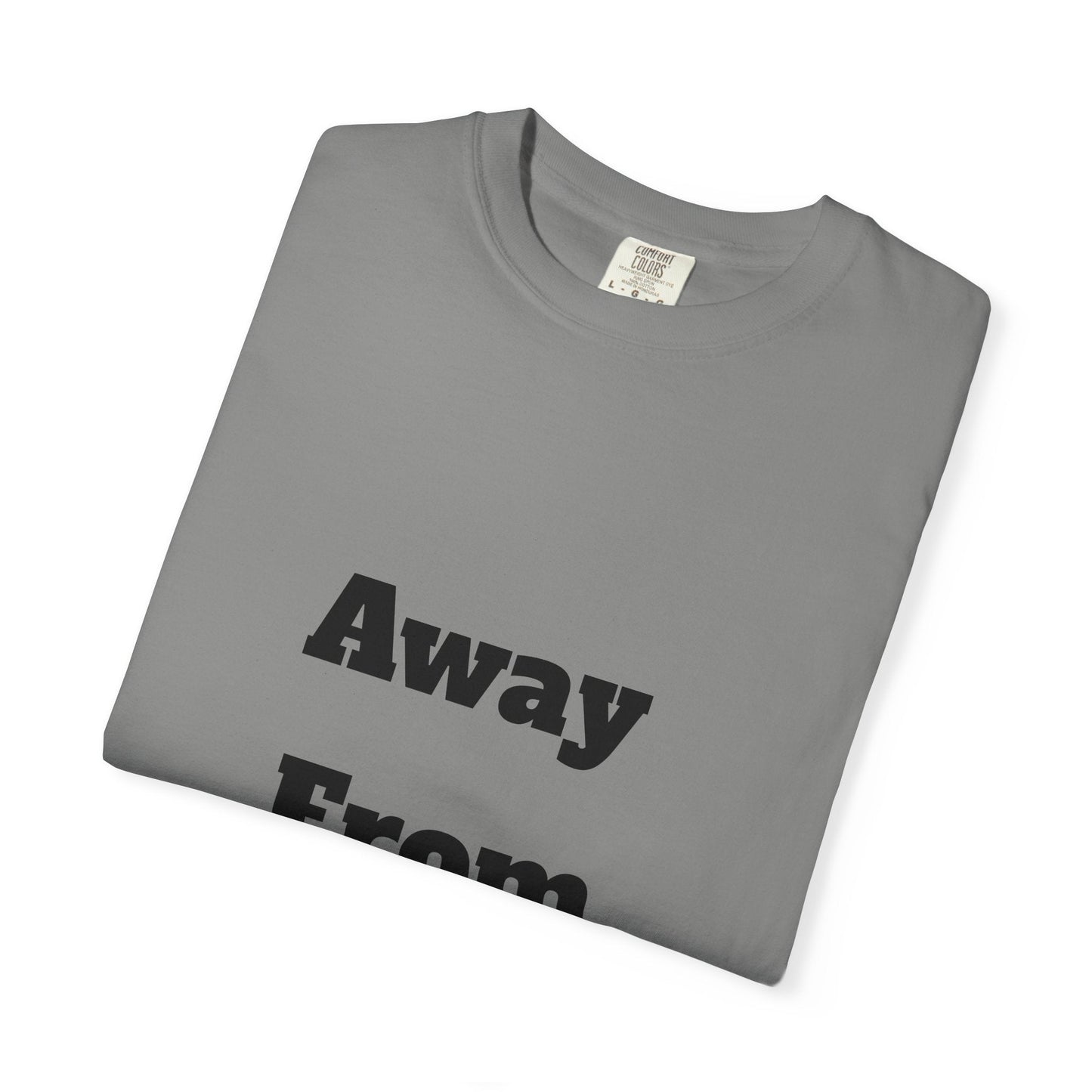 Buy Printed White T Shirts Online For Unisex | White T Shirts For Office Professionals With Quote -"Away From Desk" Printify