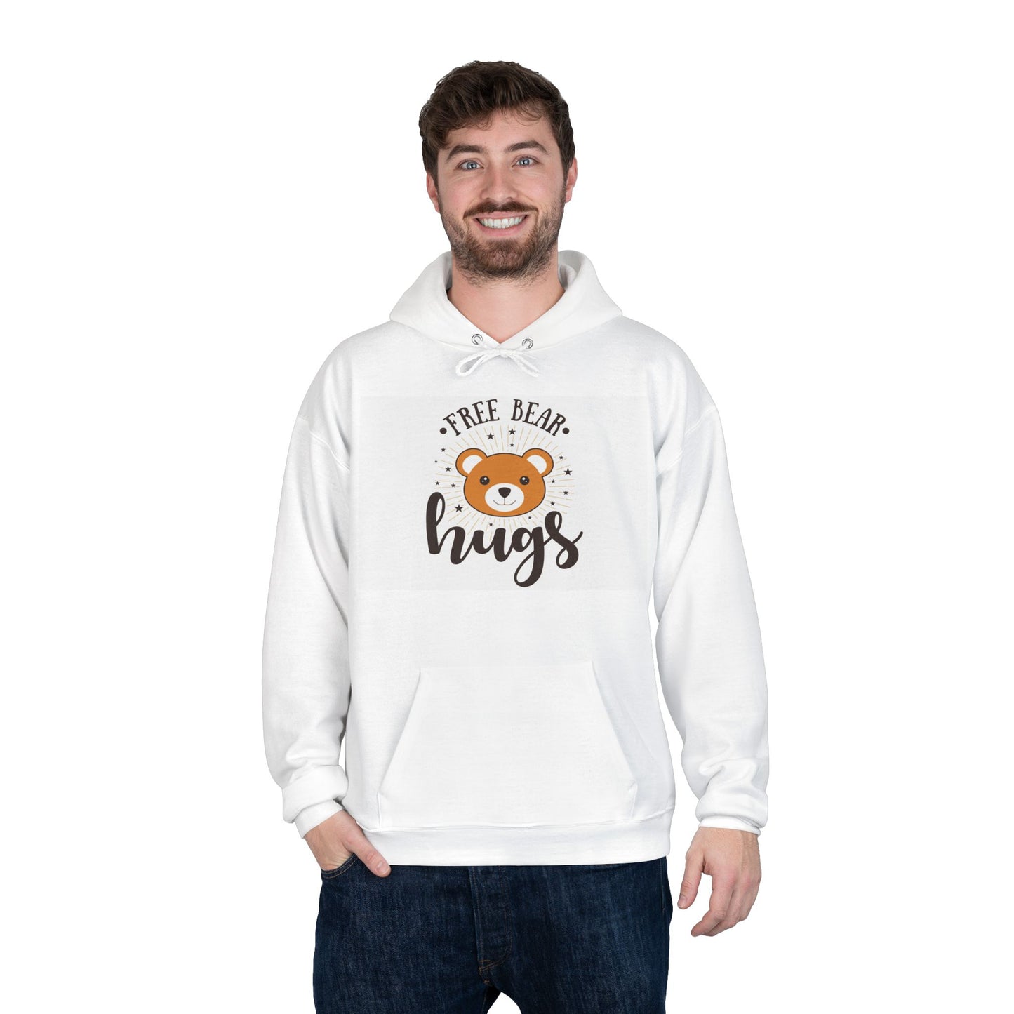 Free Bear Hugs Hoodie — Cute Teddy Graphic Pullover
