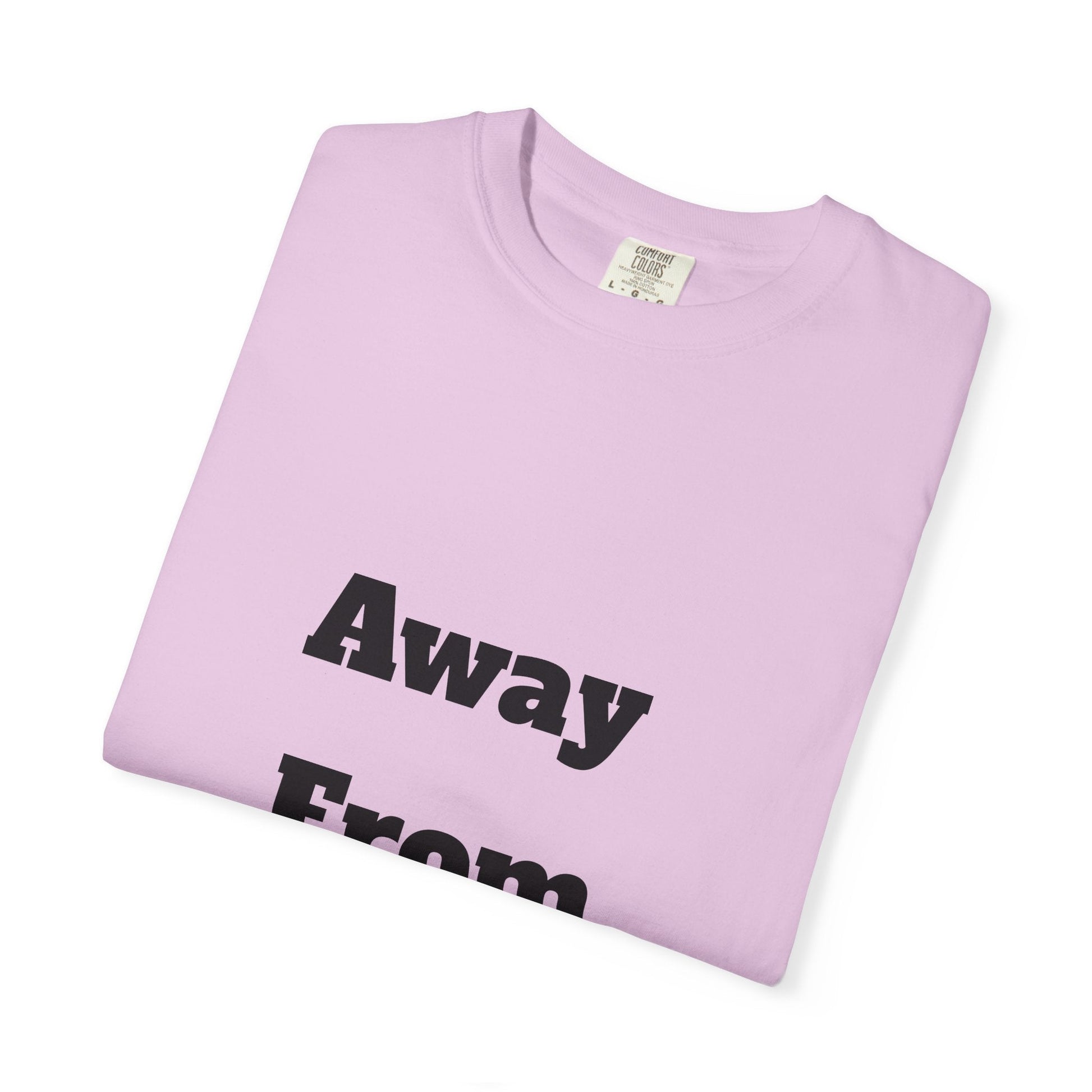 Buy Printed White T Shirts Online For Unisex | White T Shirts For Office Professionals With Quote -"Away From Desk" Printify