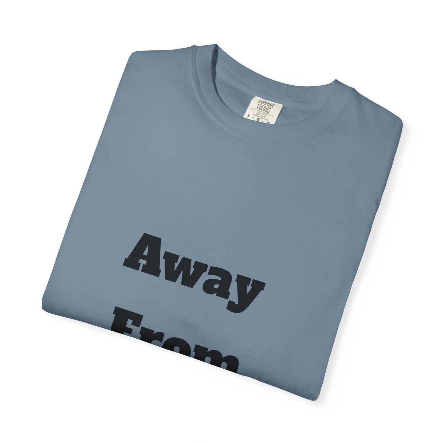 Buy Printed White T Shirts Online For Unisex | White T Shirts For Office Professionals With Quote -"Away From Desk" Printify