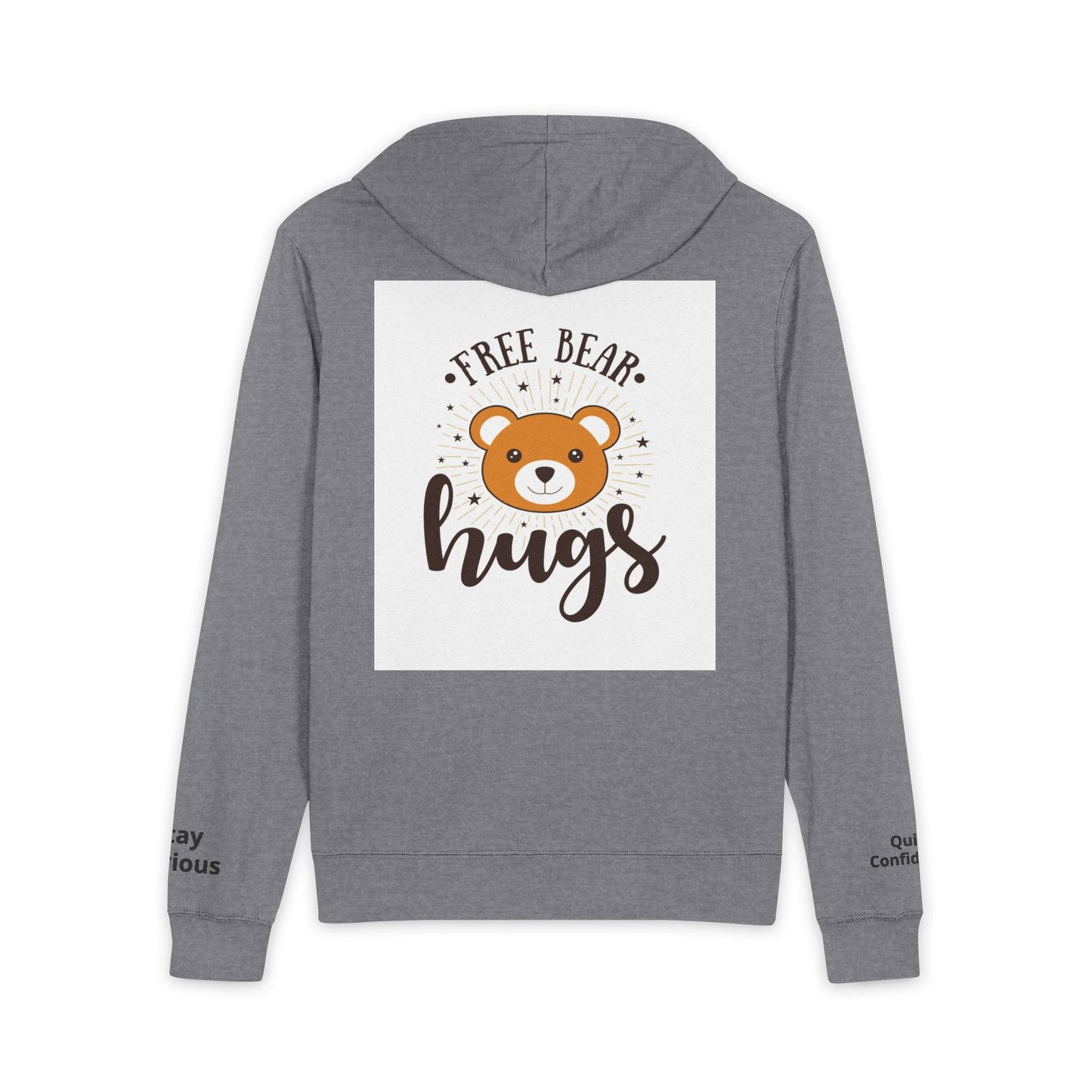 Free Bear Hugs Hoodie — Cute Teddy Graphic Full-Zip Zip-Up
