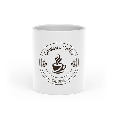 Personalised Heart Handle Coffee Mug | Custom Printed Ceramic Cup (11oz)
