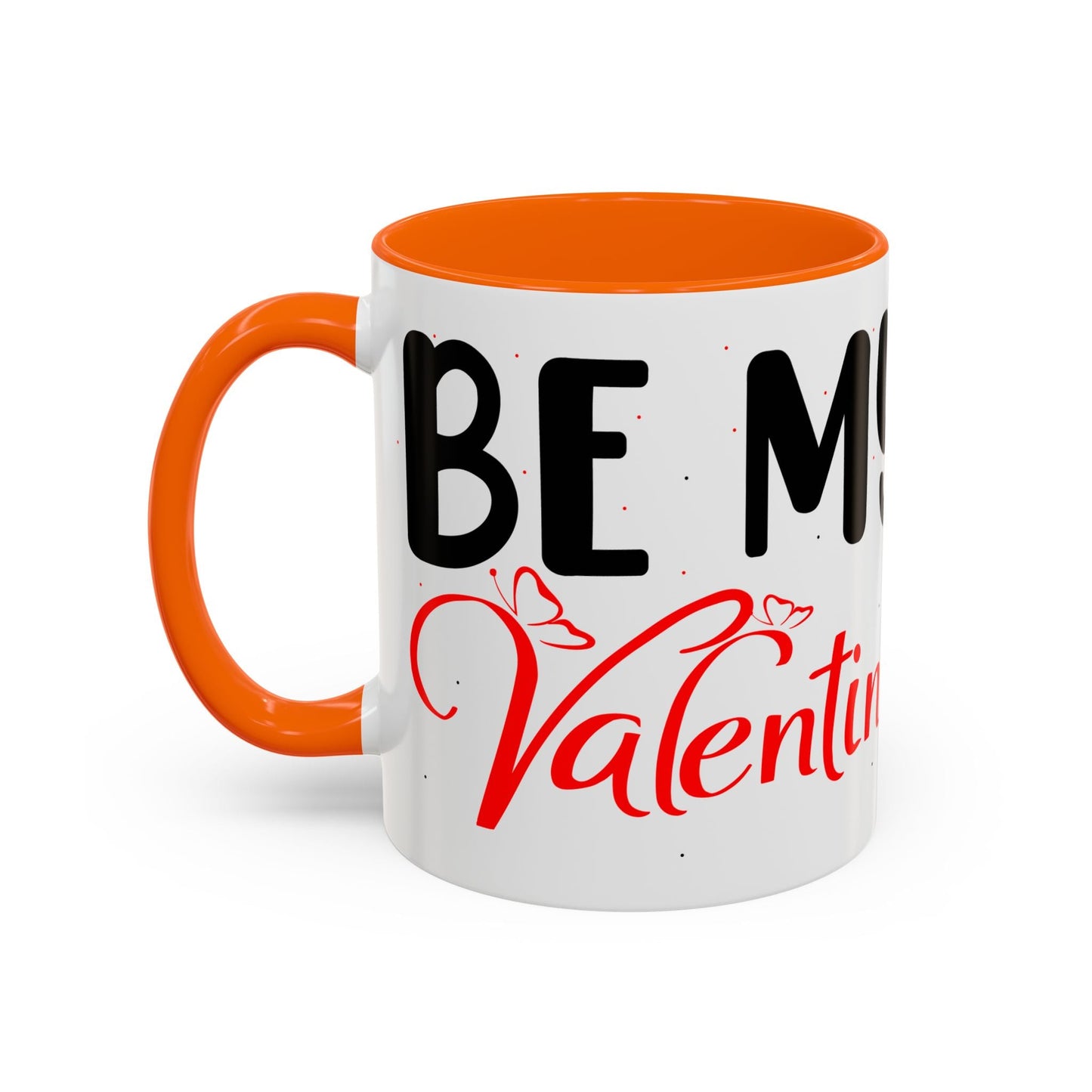 Buy Printed Coffee Mugs Online | White Ceramic Mugs Online With Quote "Be My Valentine" Printify