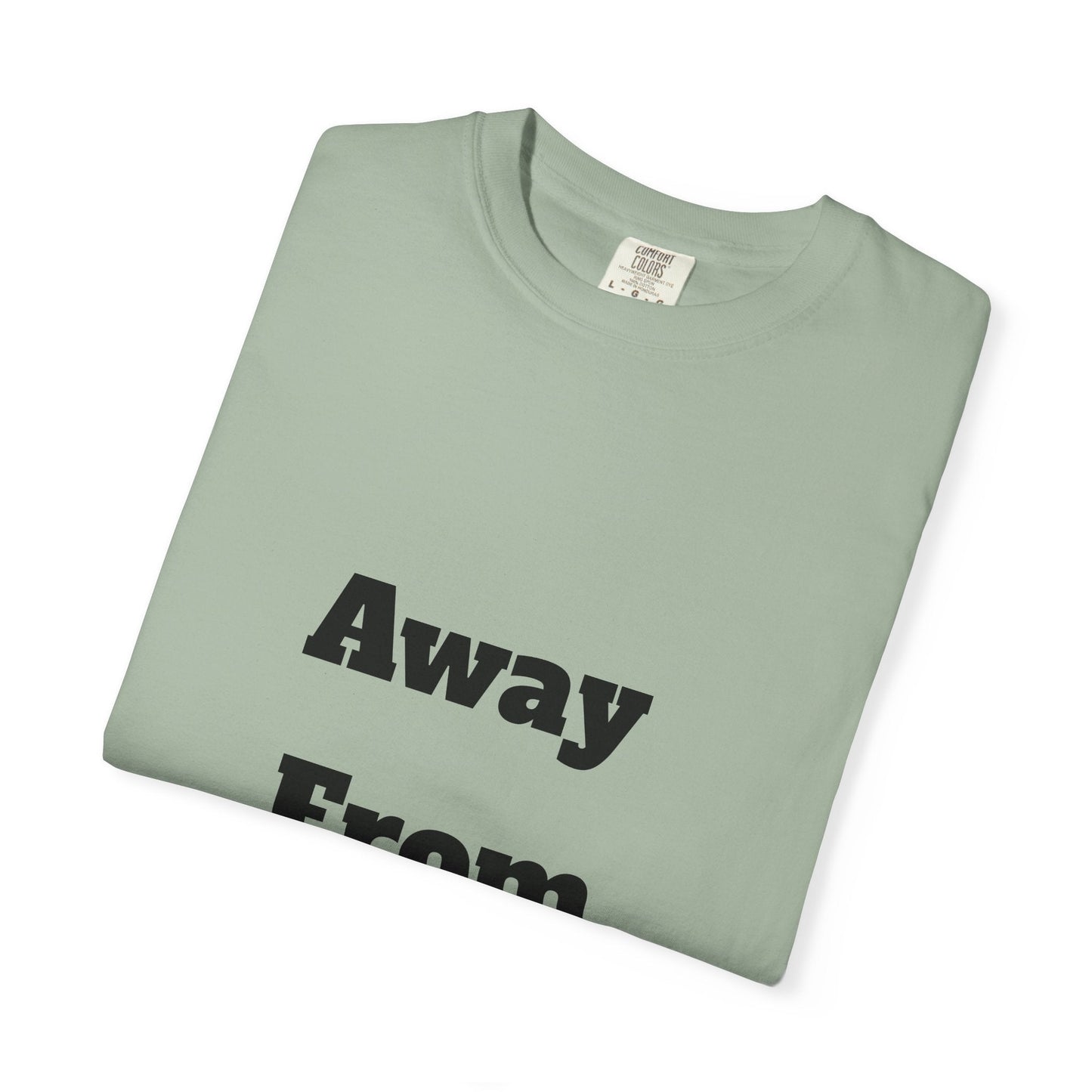 Buy Printed White T Shirts Online For Unisex | White T Shirts For Office Professionals With Quote -"Away From Desk" Printify