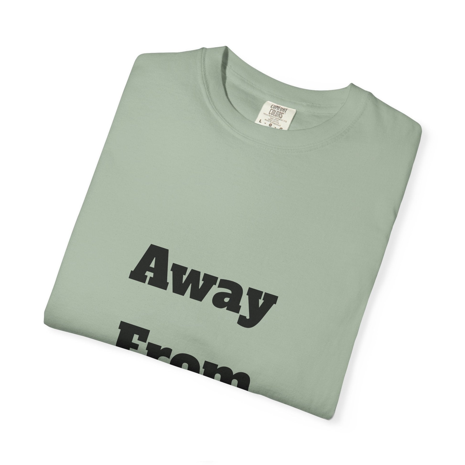 Buy Printed White T Shirts Online For Unisex | White T Shirts For Office Professionals With Quote -"Away From Desk" Printify