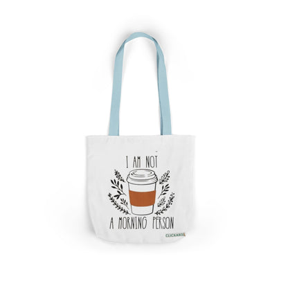 Buy “I Am Not a Morning Person” Funny Canvas Tote Bag Printify