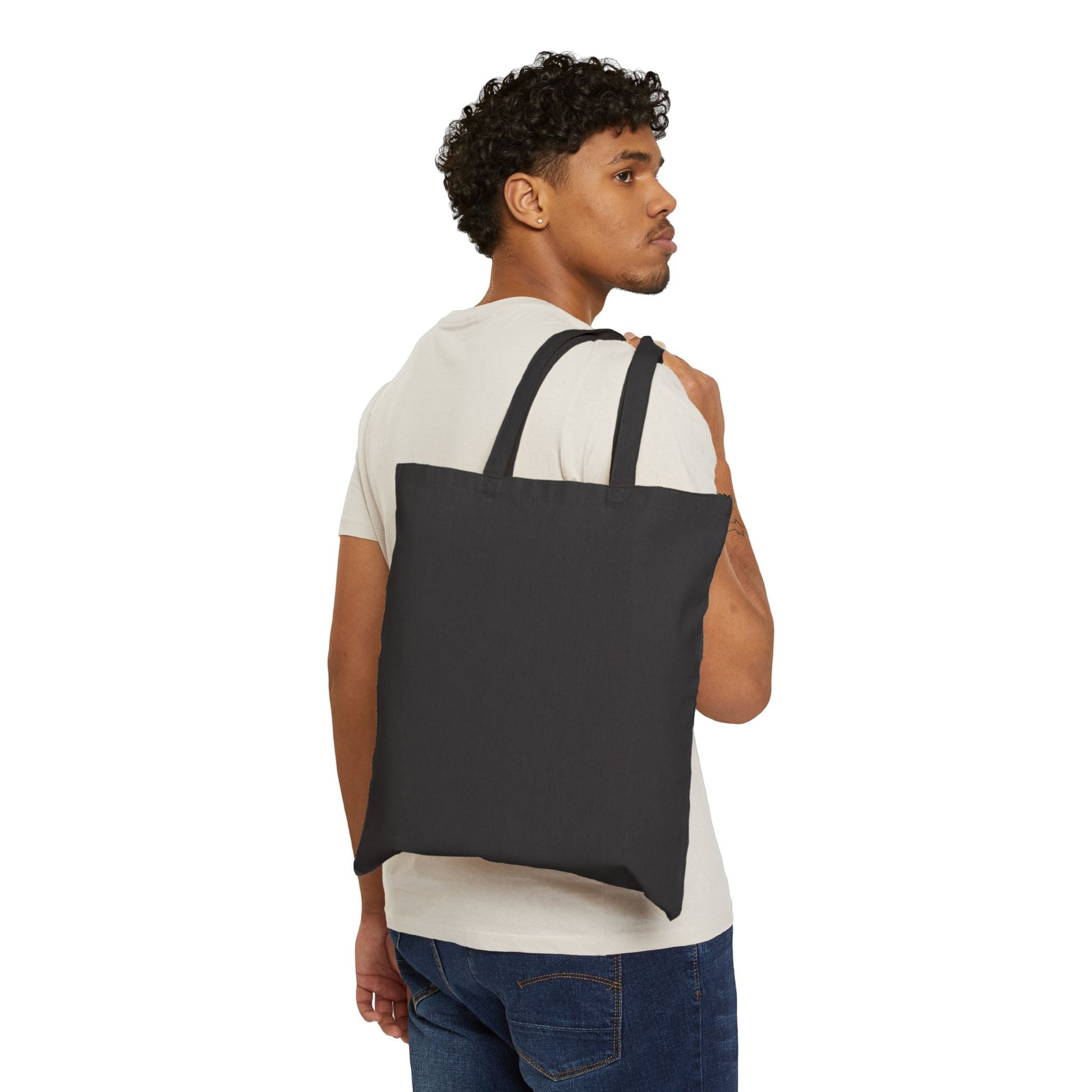 Cute Cherry Canvas Tote Bag “Have a Nice Day” Reusable Shopper Design Printify