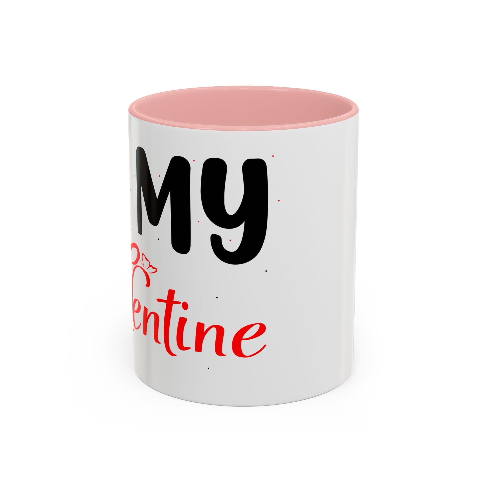 Buy Printed Coffee Mugs Online | White Ceramic Mugs Online With Quote "Be My Valentine" Printify