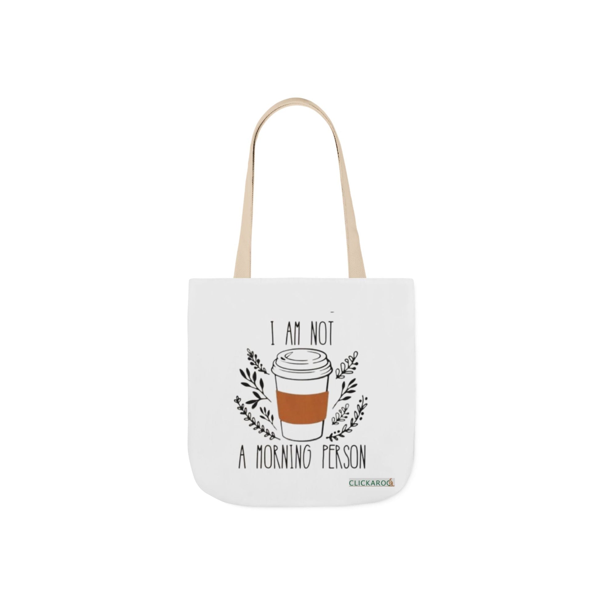 Buy “I Am Not a Morning Person” Funny Canvas Tote Bag Printify