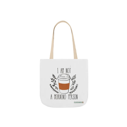 Buy “I Am Not a Morning Person” Funny Canvas Tote Bag Printify