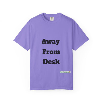 Buy Printed White T Shirts Online For Unisex | White T Shirts For Office Professionals With Quote -"Away From Desk" Printify