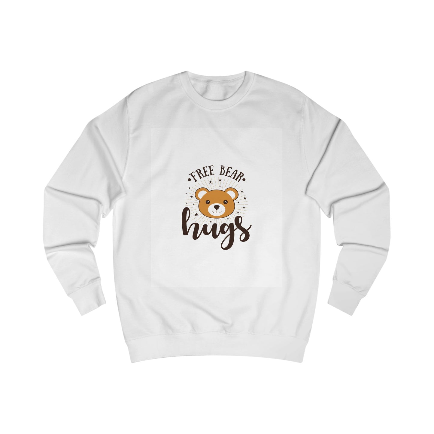 Bear Hugs Sweatshirt — 'Free Bear Hugs' Front + 'Stronger Every Day' Back