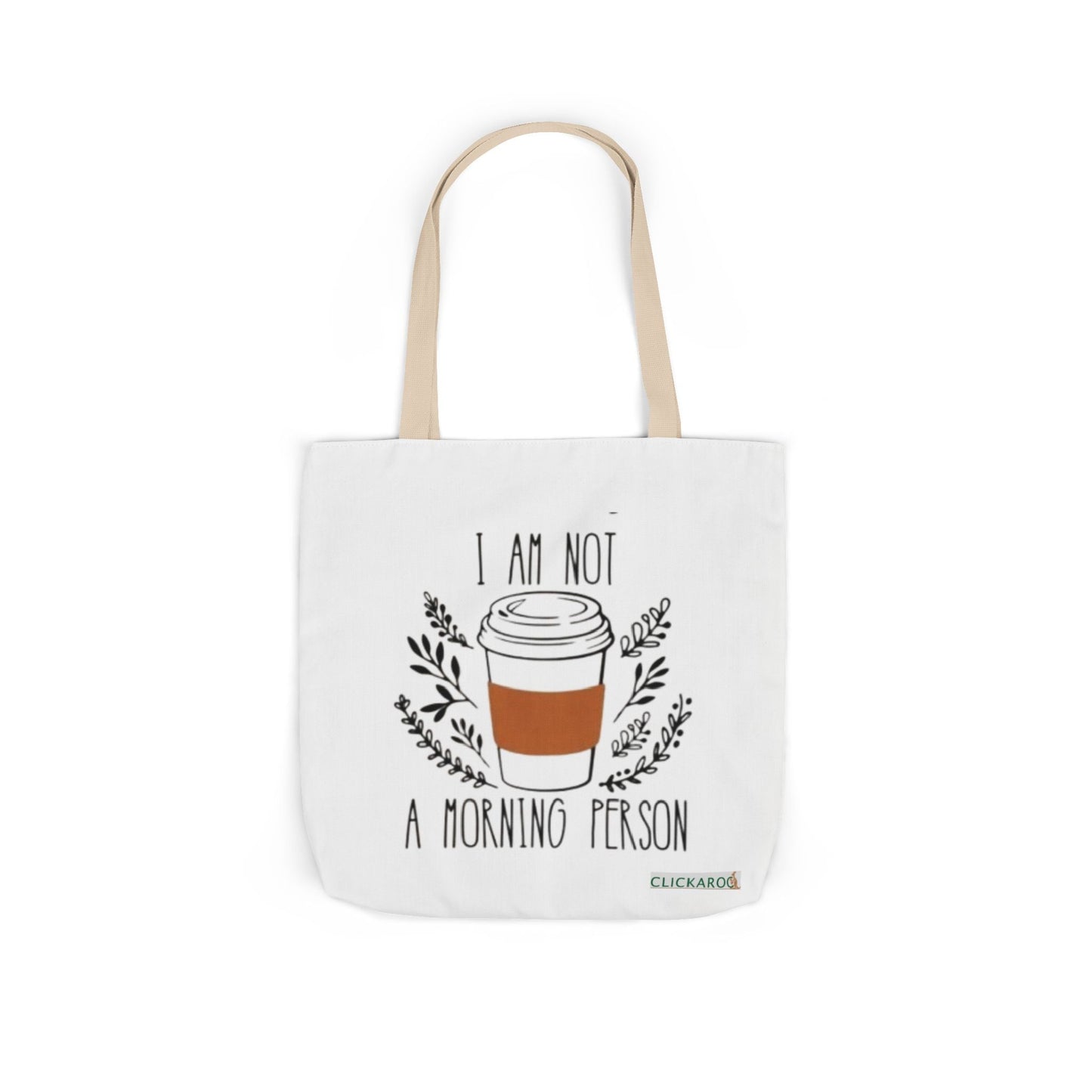 Buy “I Am Not a Morning Person” Funny Canvas Tote Bag Printify