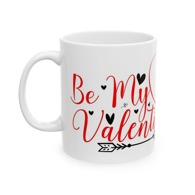 Be My Valentine Ceramic Mug – Heart Arrow Coffee Cup