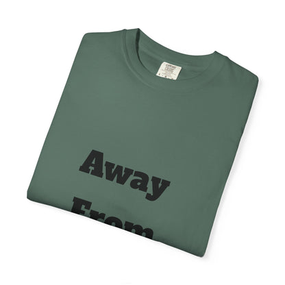 Buy Printed White T Shirts Online For Unisex | White T Shirts For Office Professionals With Quote -"Away From Desk" Printify