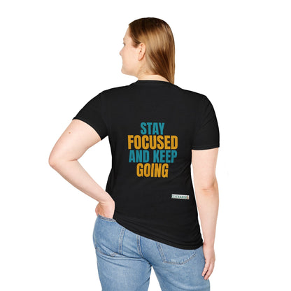 Stay Focused And Keep Going T-Shirt – Motivational Workout & Productivity Tee Printify