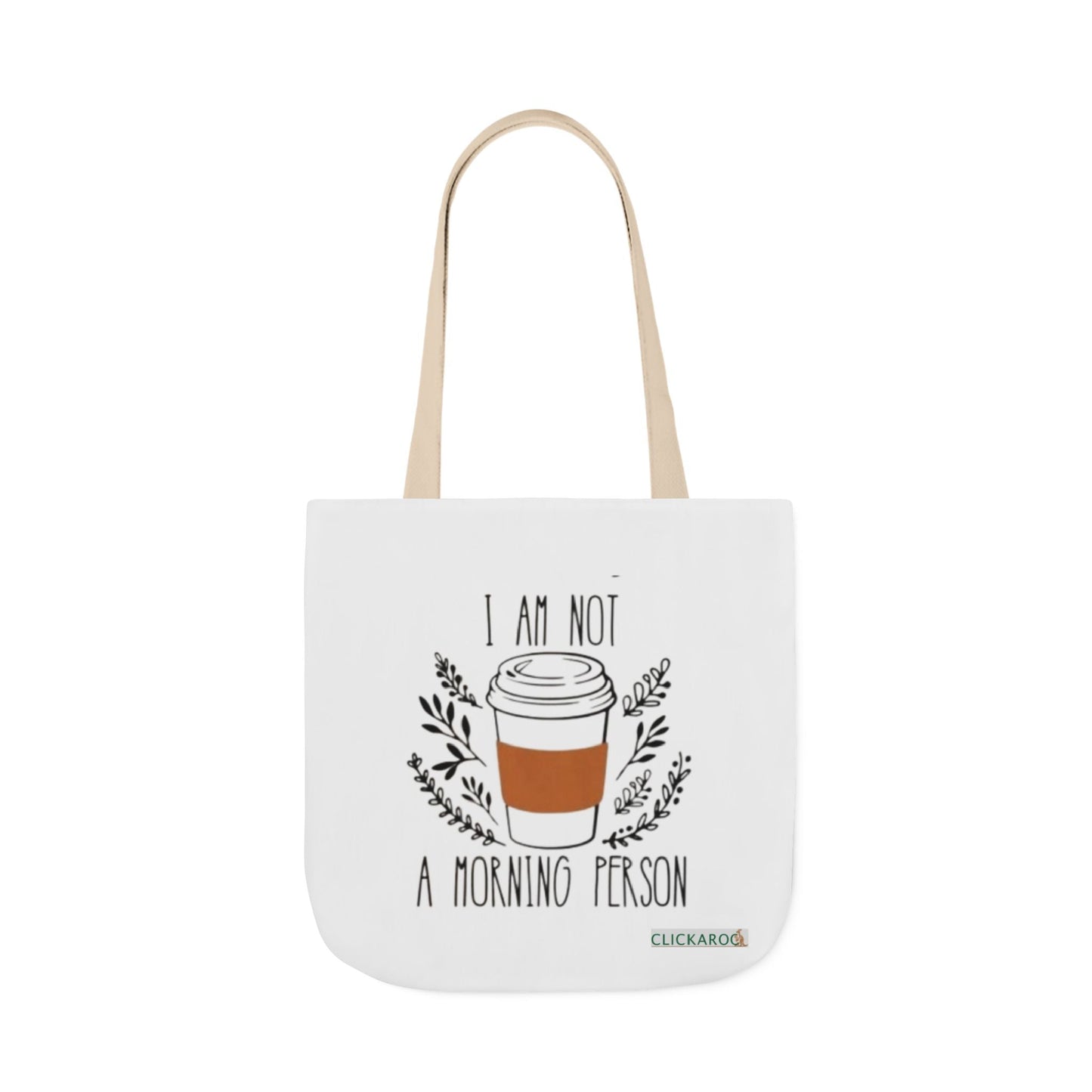 Buy “I Am Not a Morning Person” Funny Canvas Tote Bag Printify