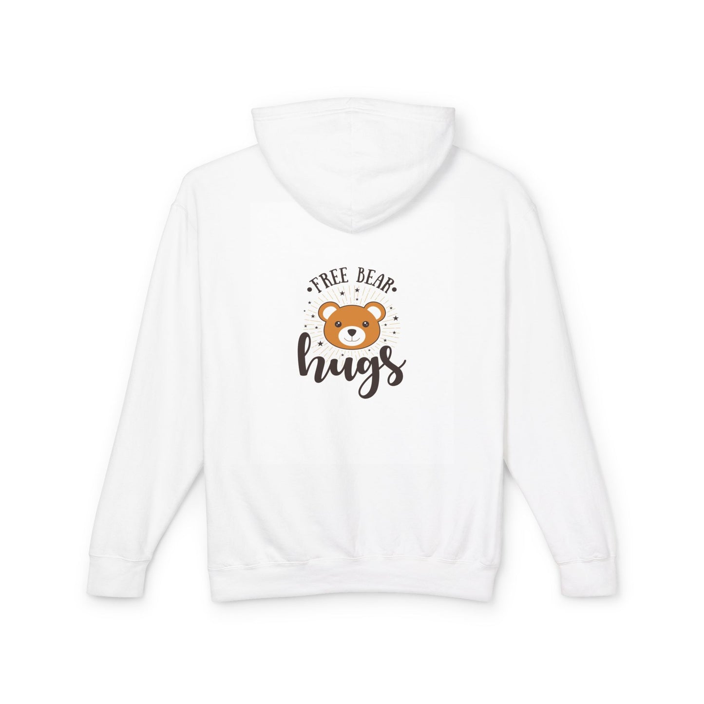 Free Bear Hugs Hoodie — Cute Teddy Graphic Lightweight Hooded Sweatshirt