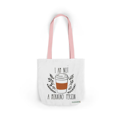 Buy “I Am Not a Morning Person” Funny Canvas Tote Bag Printify