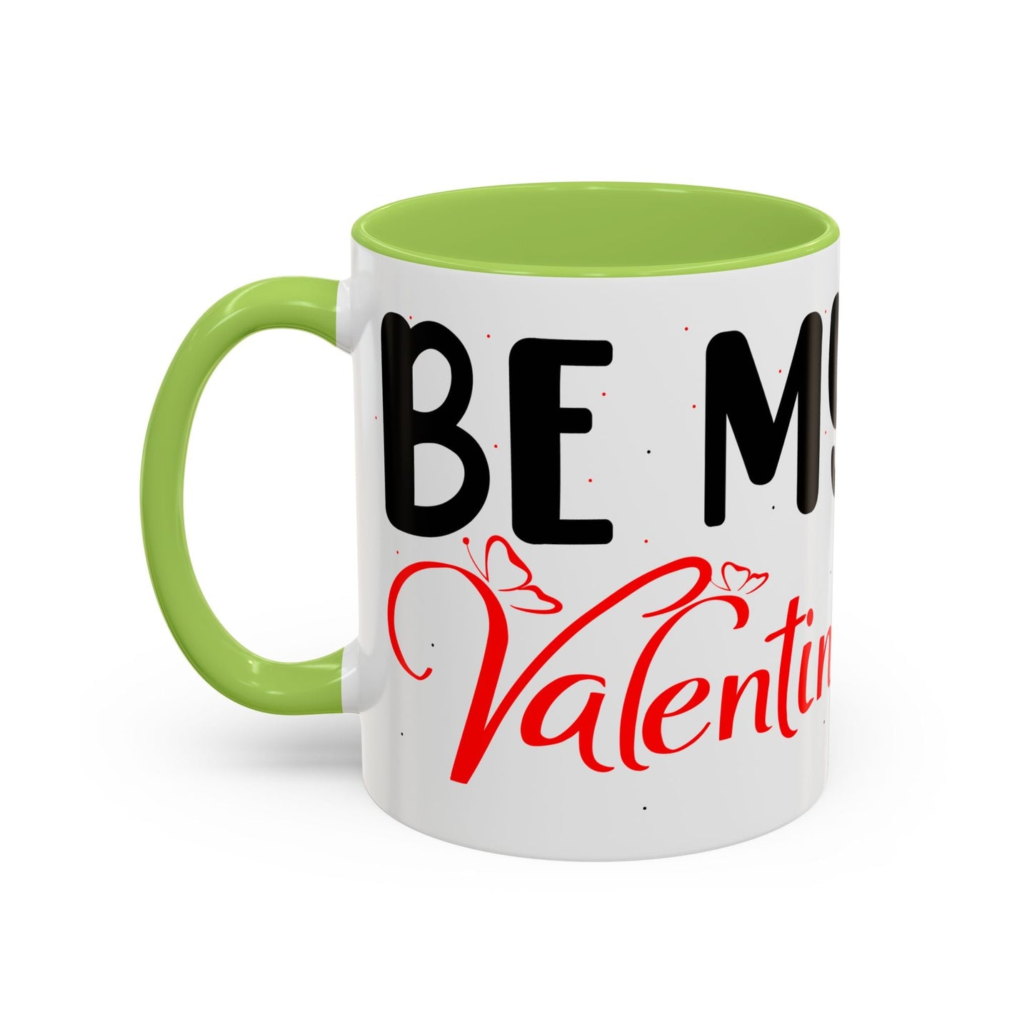 Buy Printed Coffee Mugs Online | White Ceramic Mugs Online With Quote "Be My Valentine" Printify