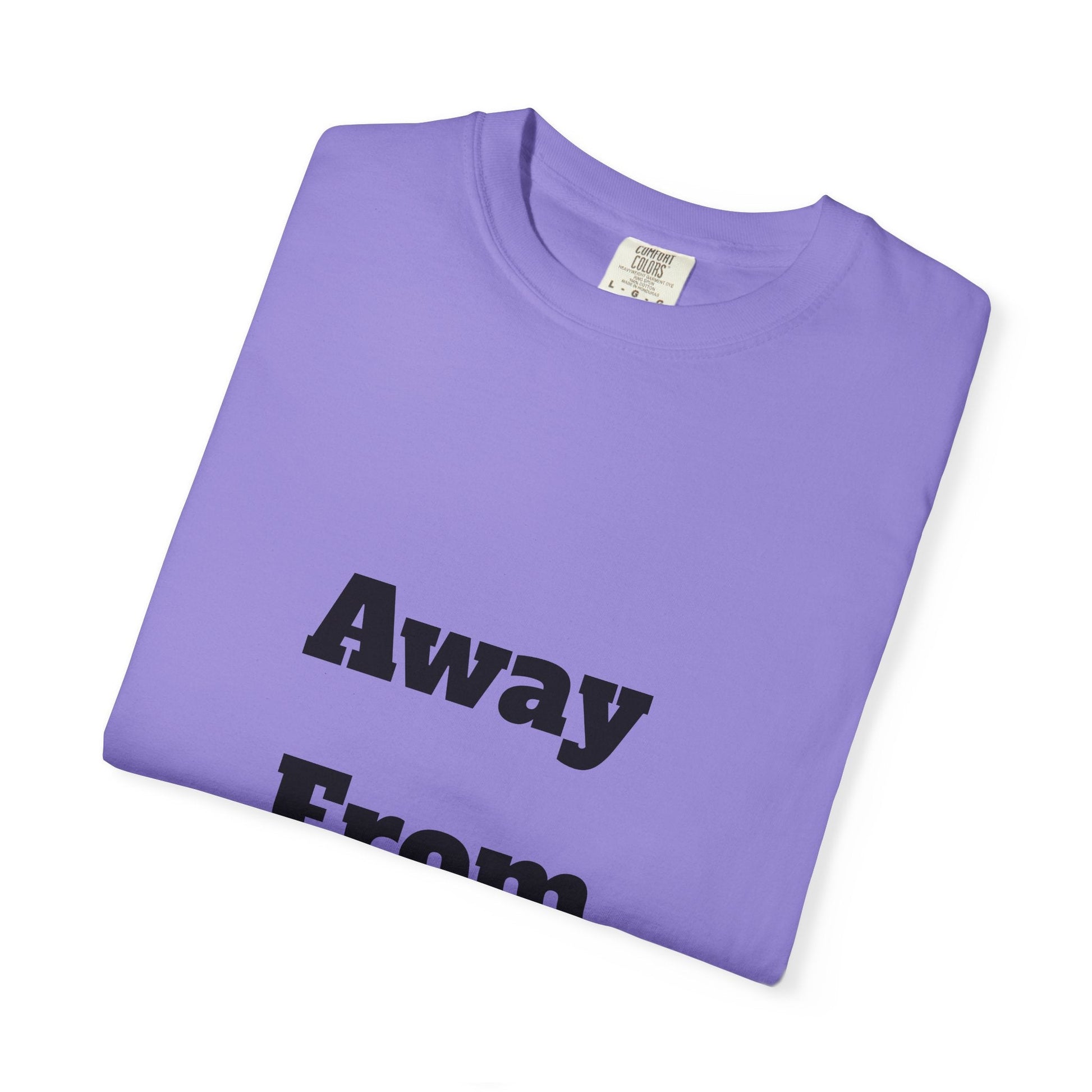 Buy Printed White T Shirts Online For Unisex | White T Shirts For Office Professionals With Quote -"Away From Desk" Printify