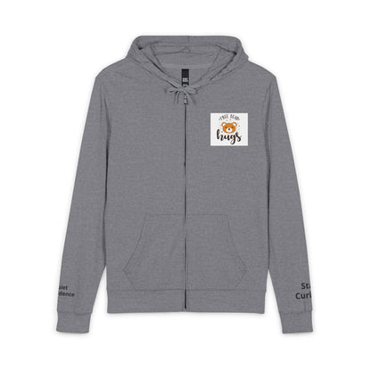 Free Bear Hugs Hoodie — Cute Teddy Graphic Full-Zip Zip-Up
