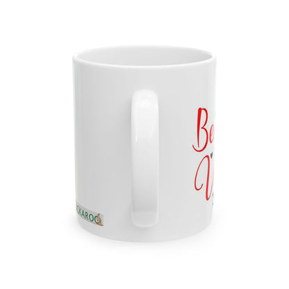 Be My Valentine Ceramic Mug – Heart Arrow Coffee Cup