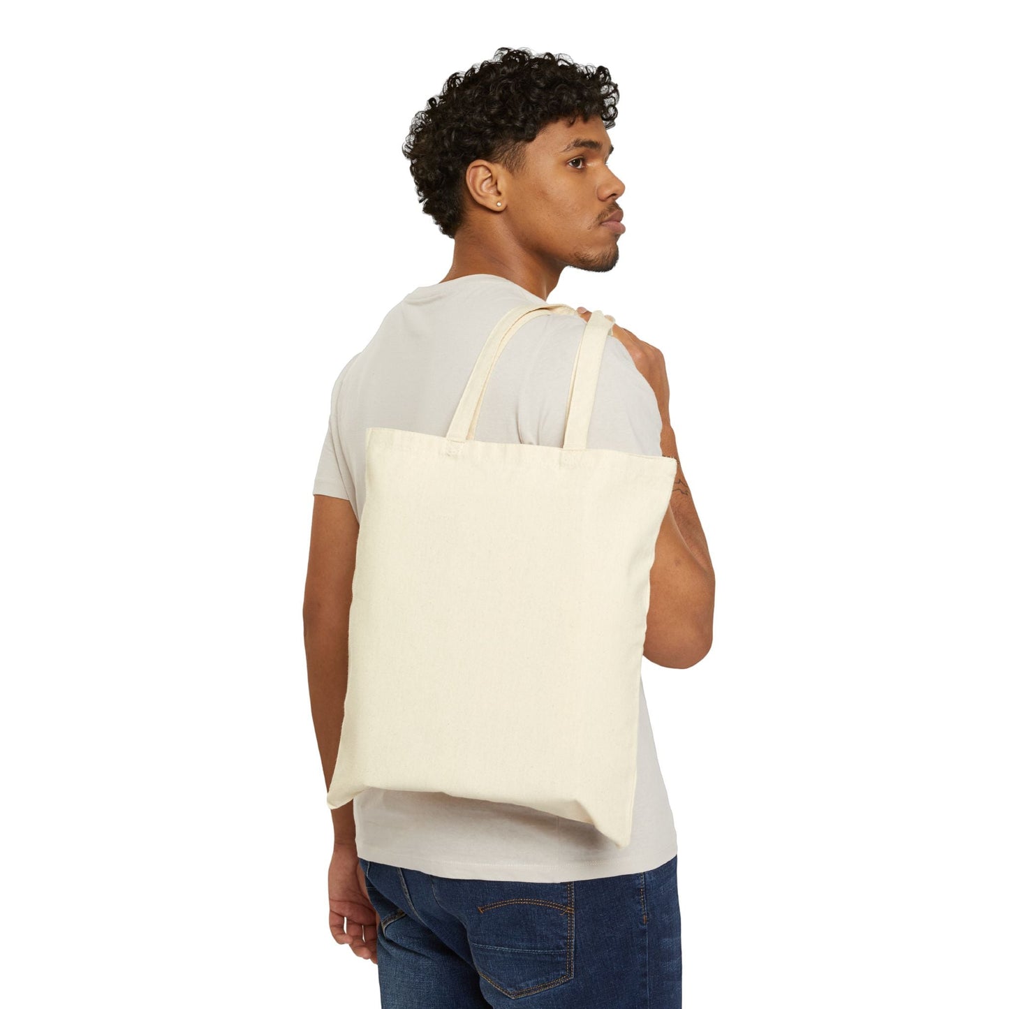 It’s Okay Canvas Tote Bag Positive Reminder Eco Grocery & Shopping Tote Printify
