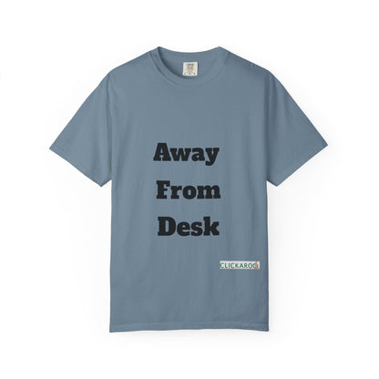 Buy Printed White T Shirts Online For Unisex | White T Shirts For Office Professionals With Quote -"Away From Desk" Printify