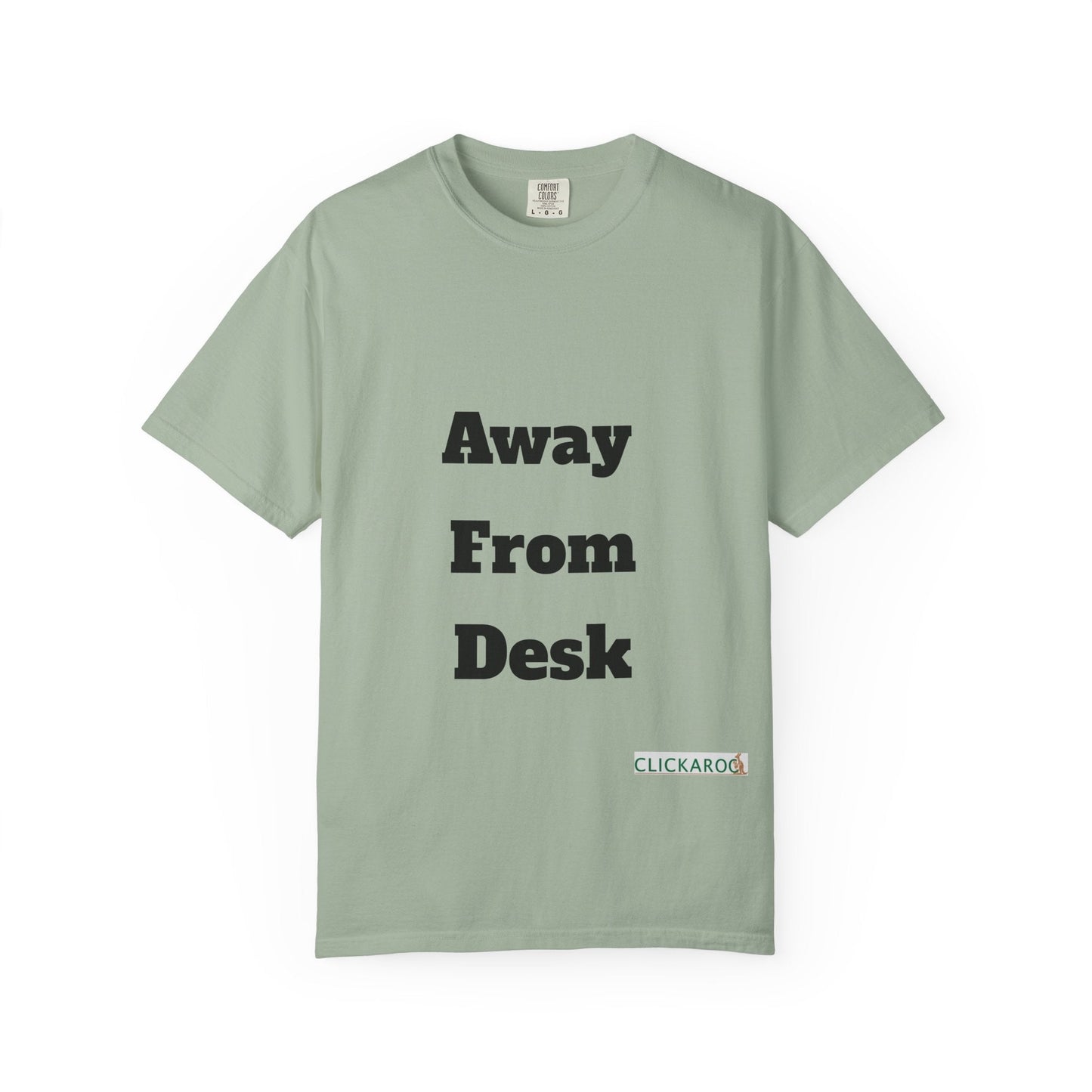 Buy Printed White T Shirts Online For Unisex | White T Shirts For Office Professionals With Quote -"Away From Desk" Printify