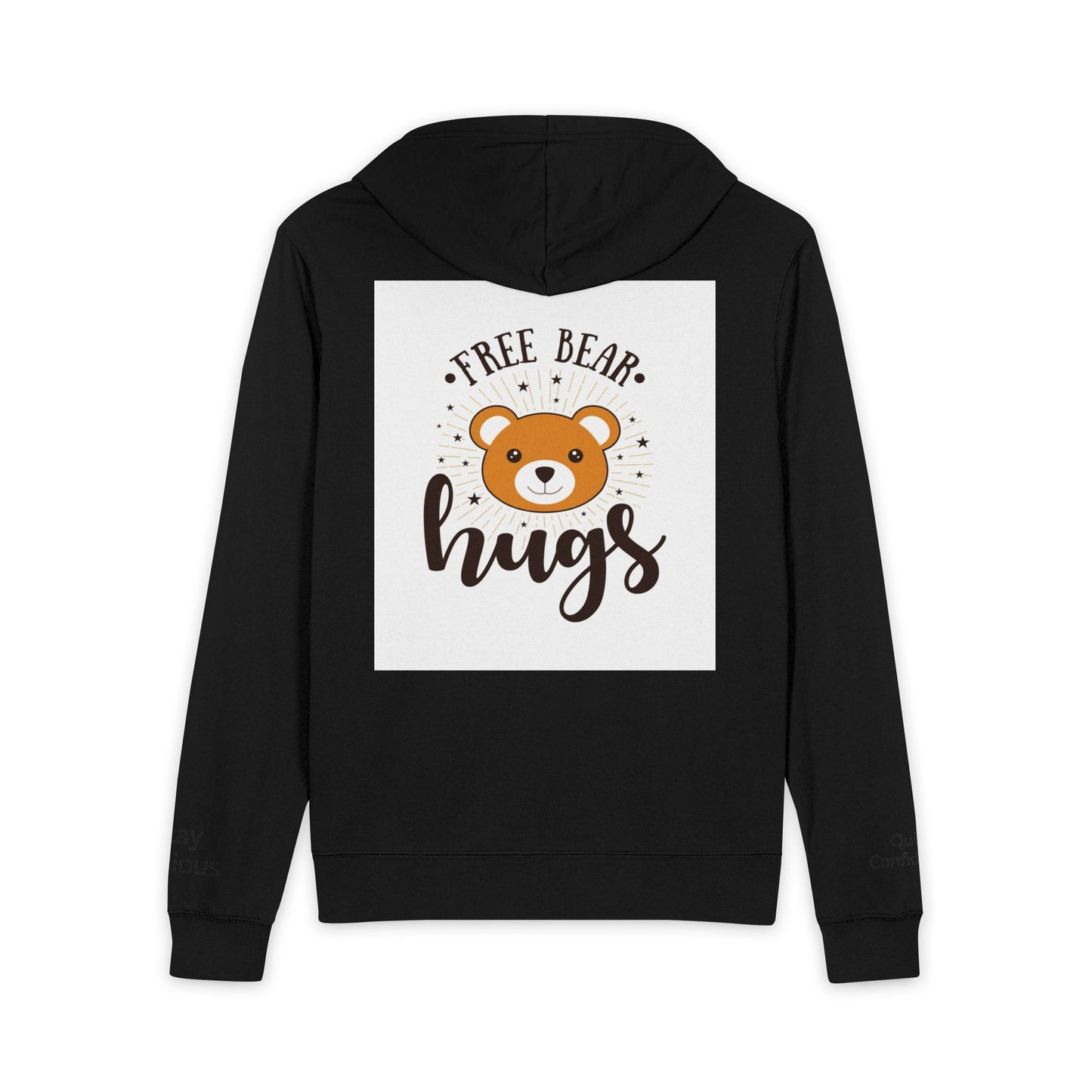 Free Bear Hugs Hoodie — Cute Teddy Graphic Full-Zip Zip-Up