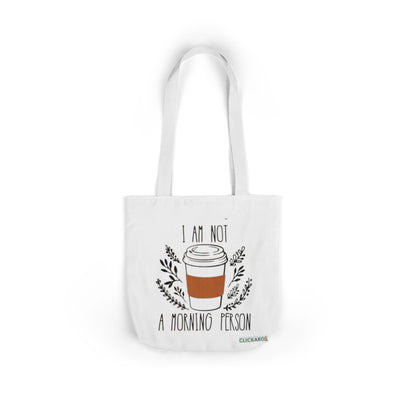 Buy “I Am Not a Morning Person” Funny Canvas Tote Bag Printify