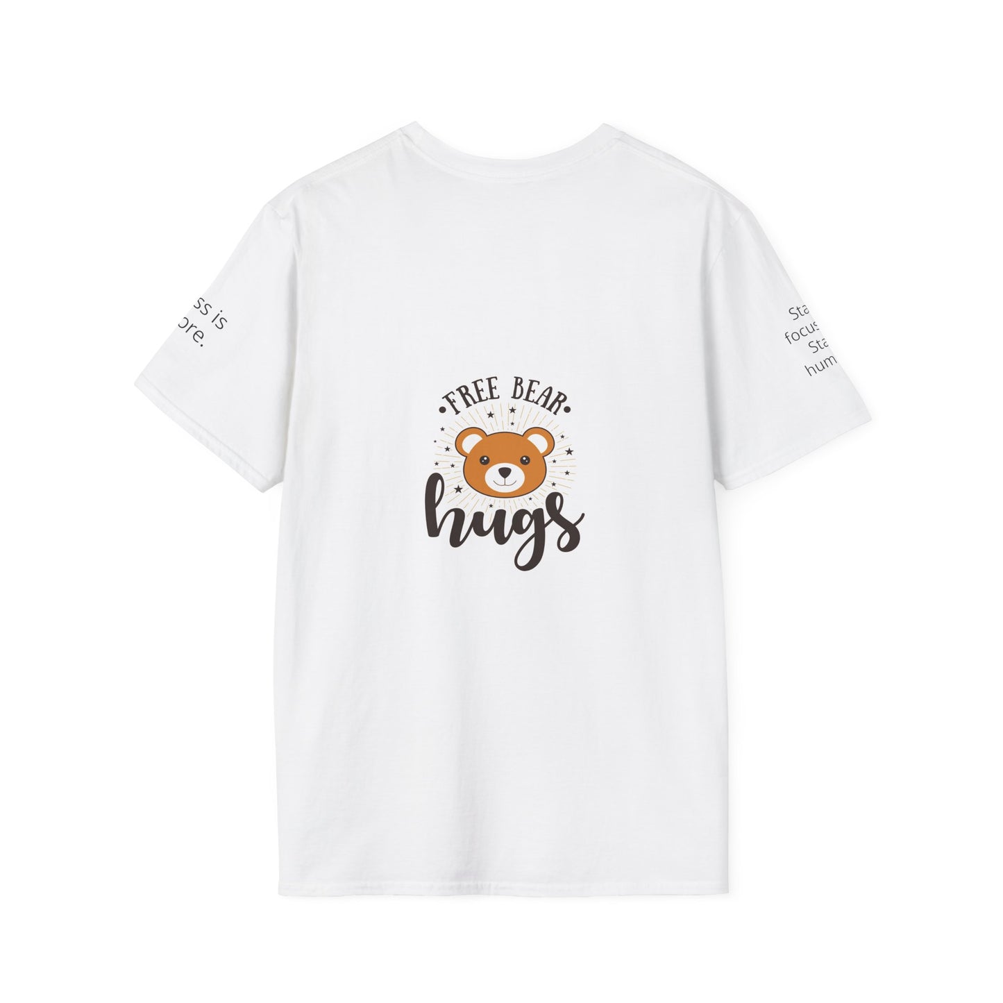 T-Shirt — “Free Bear Hugs” Cute Bear Graphic Tee, Cozy Casual Gift for Kids & Animal Lovers