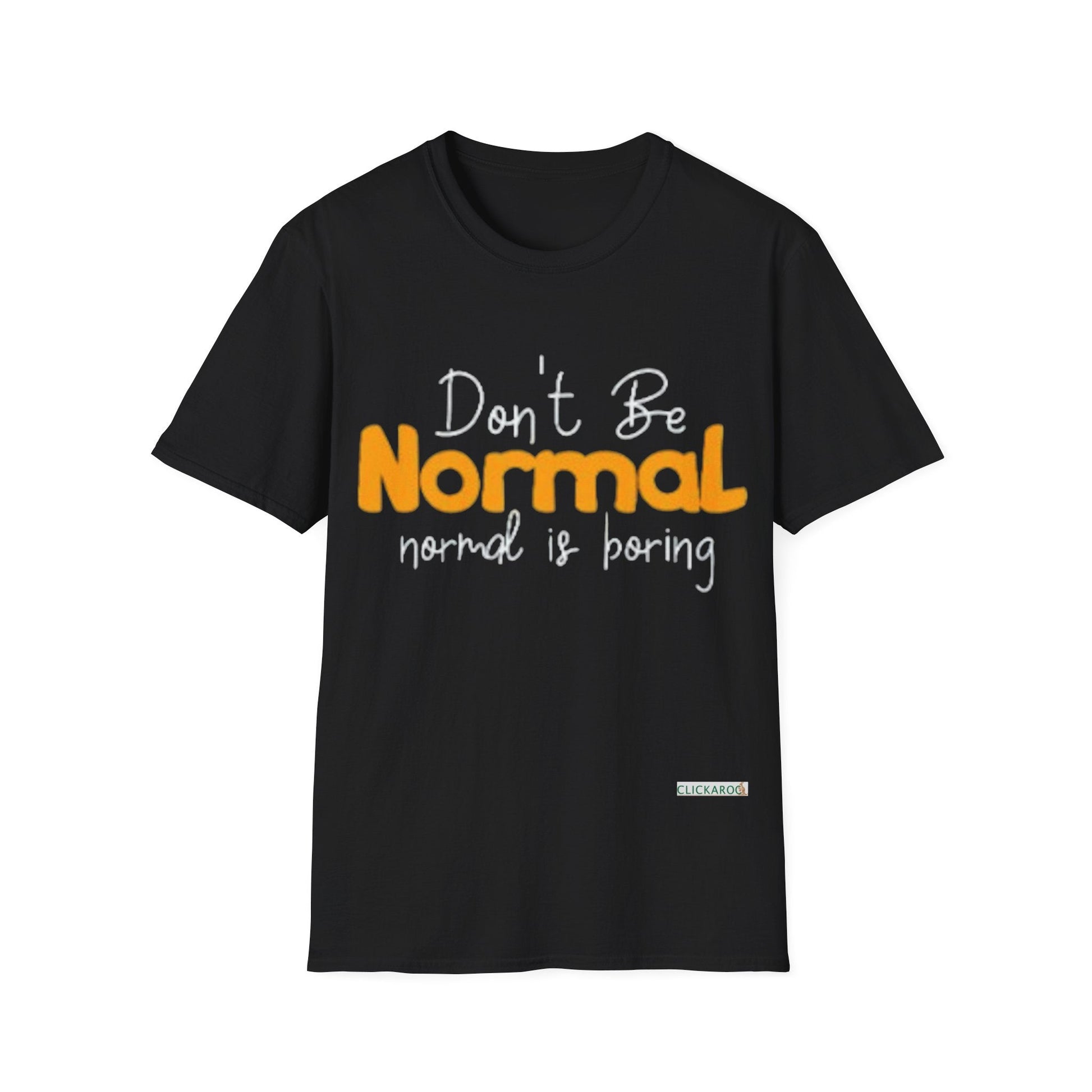 Normal Retro Logo T-Shirt Casual Vintage-Inspired Graphic Tee for Men & Women Printify