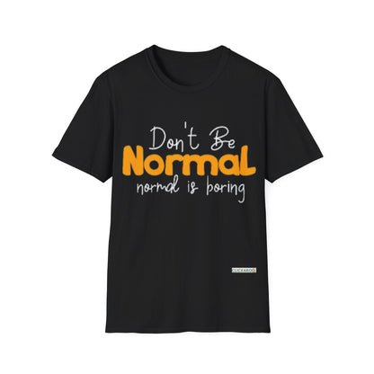 Normal Retro Logo T-Shirt Casual Vintage-Inspired Graphic Tee for Men & Women Printify