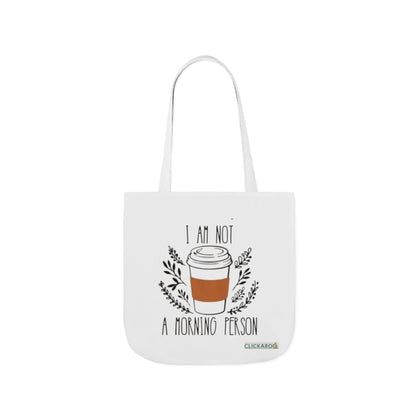 Buy “I Am Not a Morning Person” Funny Canvas Tote Bag Printify