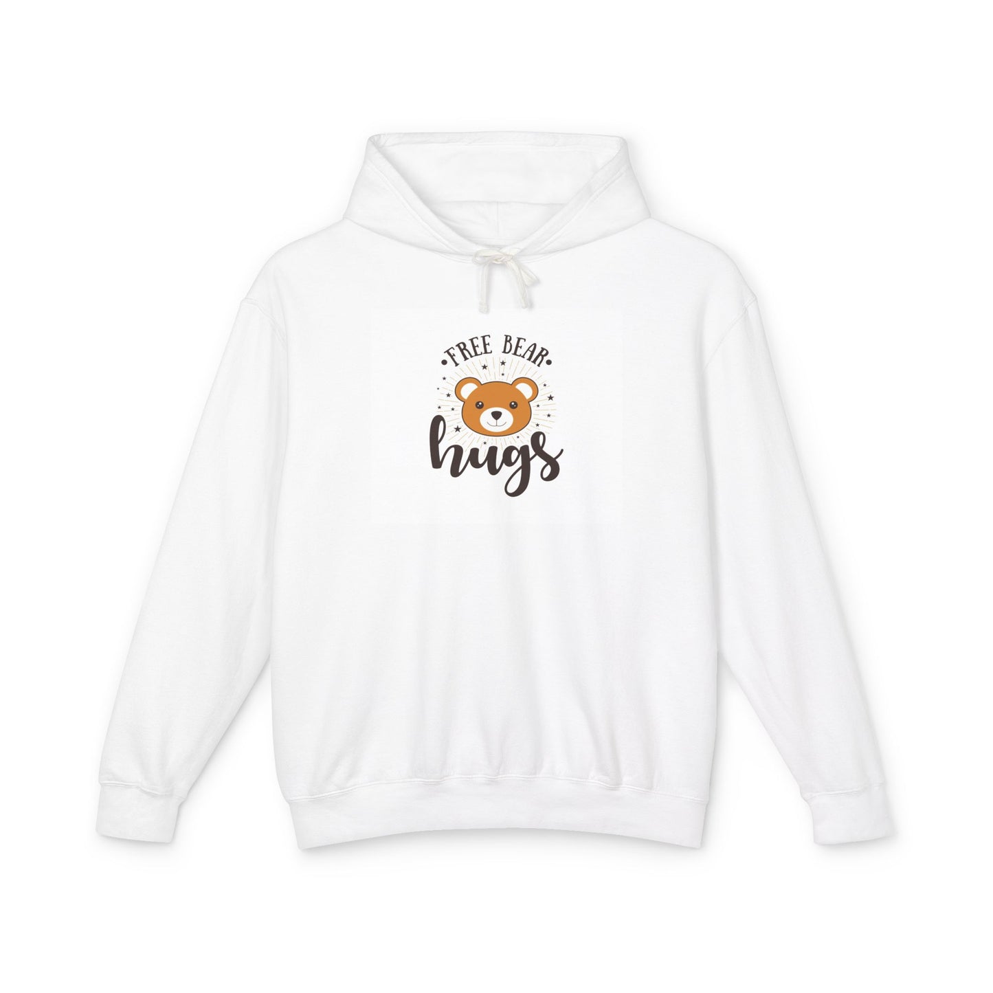 Free Bear Hugs Hoodie — Cute Teddy Graphic Lightweight Hooded Sweatshirt