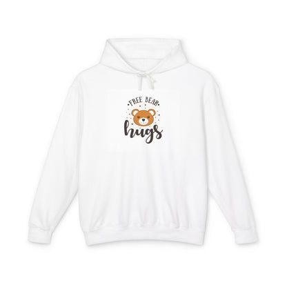 Free Bear Hugs Hoodie — Cute Teddy Graphic Lightweight Hooded Sweatshirt
