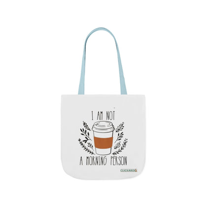 Buy “I Am Not a Morning Person” Funny Canvas Tote Bag Printify