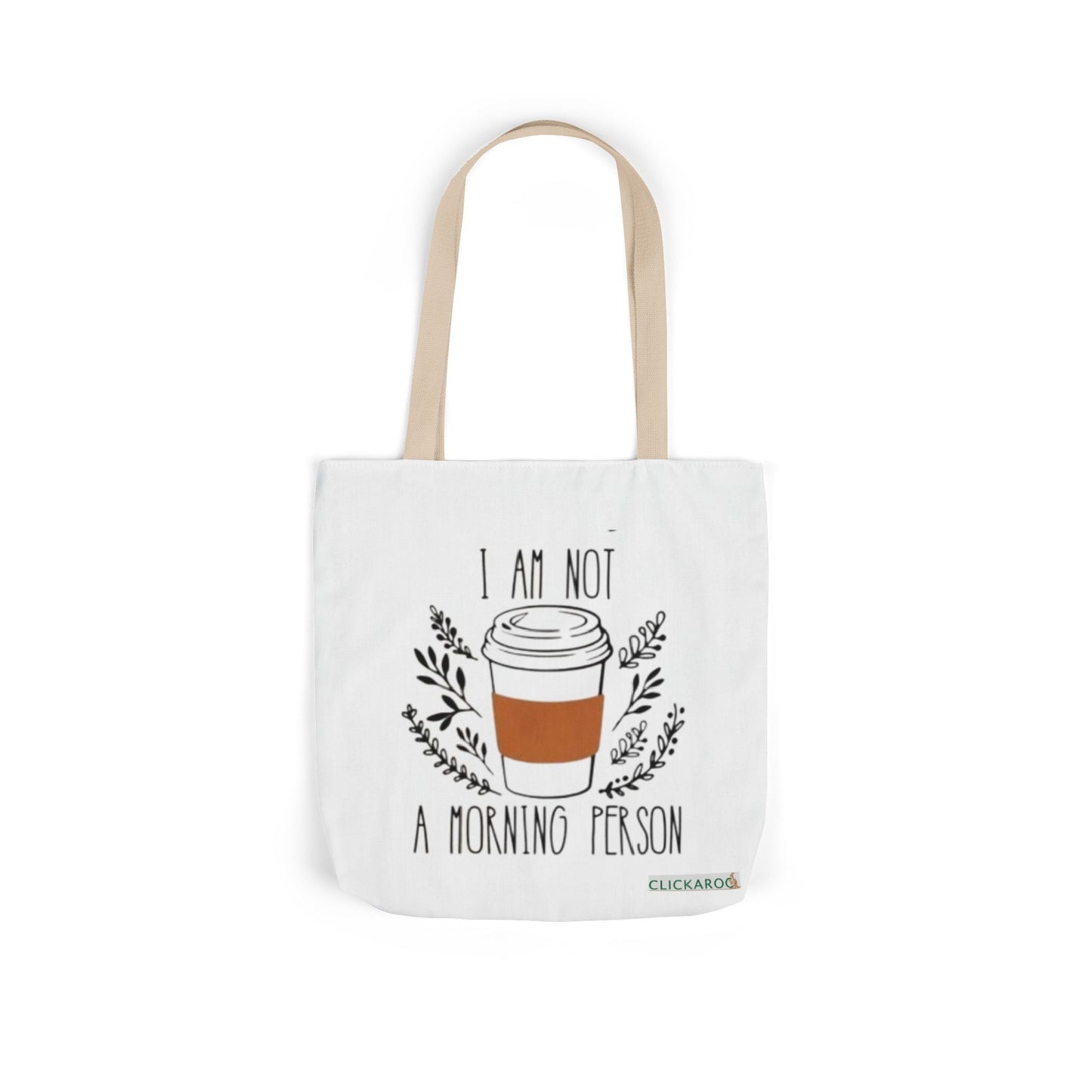 Buy “I Am Not a Morning Person” Funny Canvas Tote Bag Printify