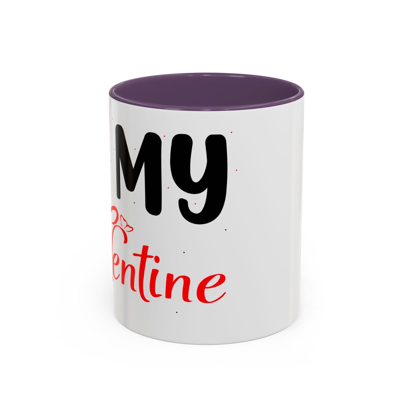 Buy Printed Coffee Mugs Online | White Ceramic Mugs Online With Quote "Be My Valentine" Printify