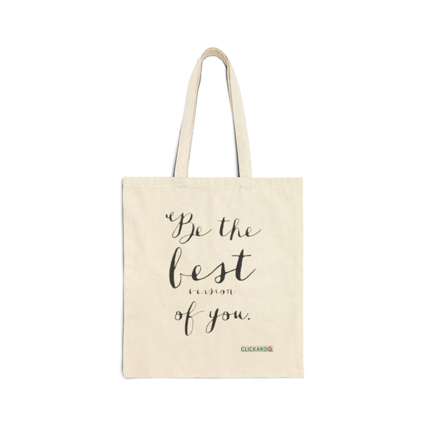 Buy Be the Best of You Cotton Tote Bag Inspirational Canvas Printify