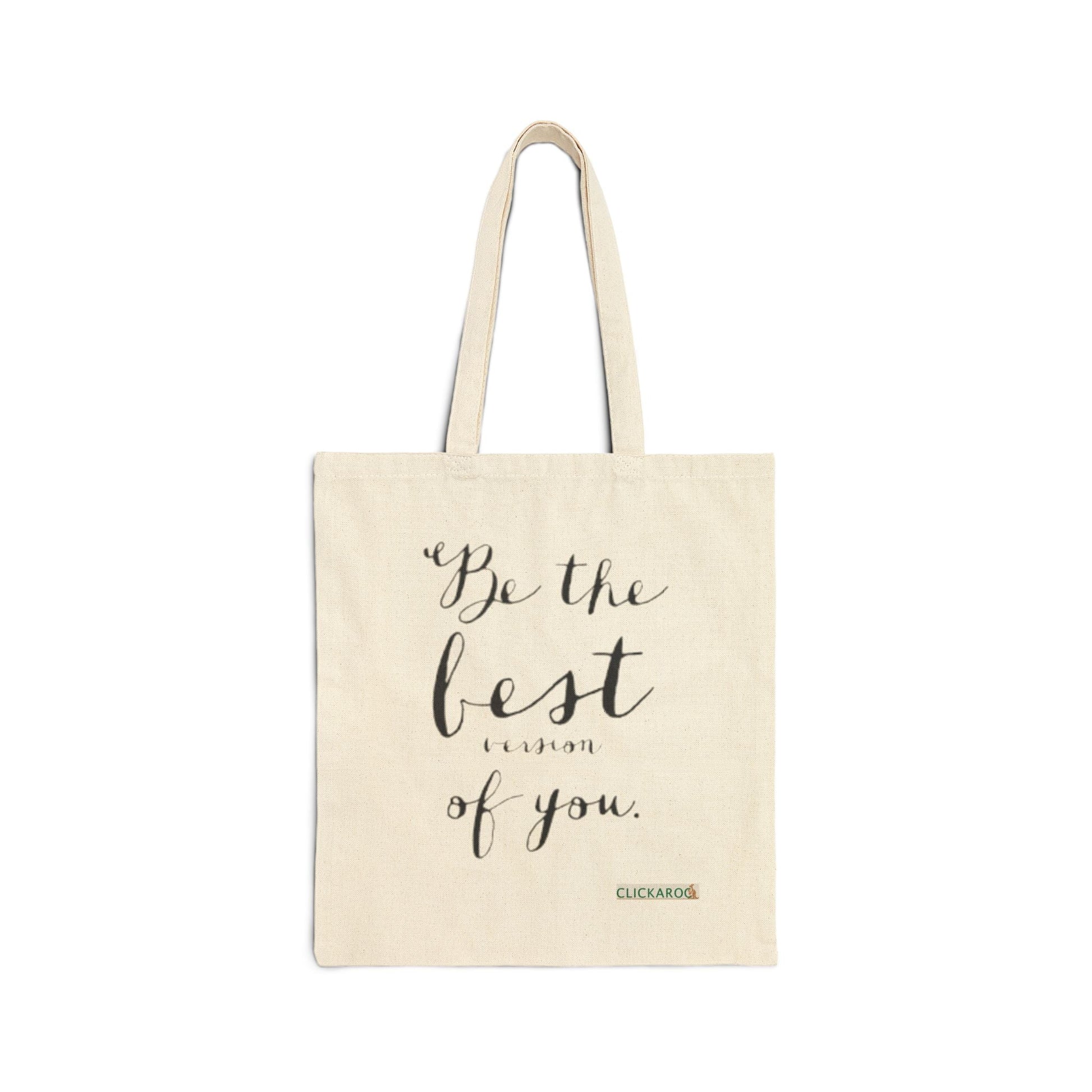 Buy Be the Best of You Cotton Tote Bag Inspirational Canvas Printify
